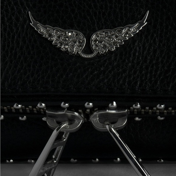 Black Leather Chain Bag - Picture 3 of 7